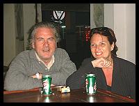 Jacques et Catherine
dans 'notre 'resto à 15 pesos...