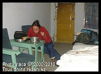 Dîner dans la chambre glaciale