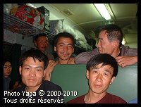 Dans le wagon d'un train chinois...